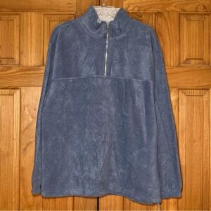 NWOT Vintage Starting Point Fleece Pullover Coat Jacket 1/4 Zip Men's Size L